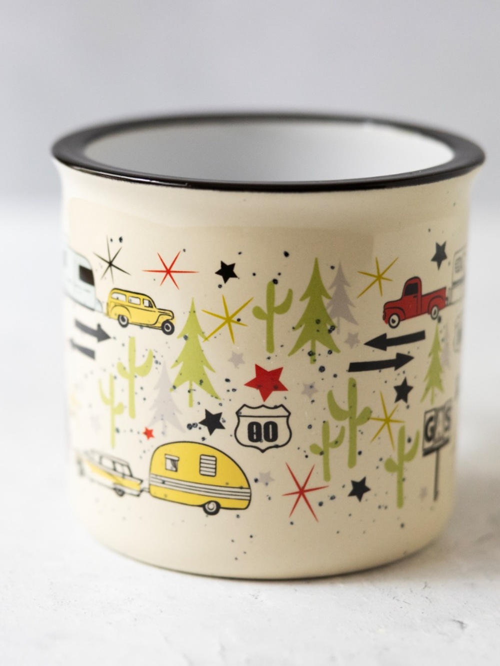 Camp Casual CC-004C / CC-004W Mug (Wanderlust White), 15 Oz Retro Camper Mug - Picture 5 of 8